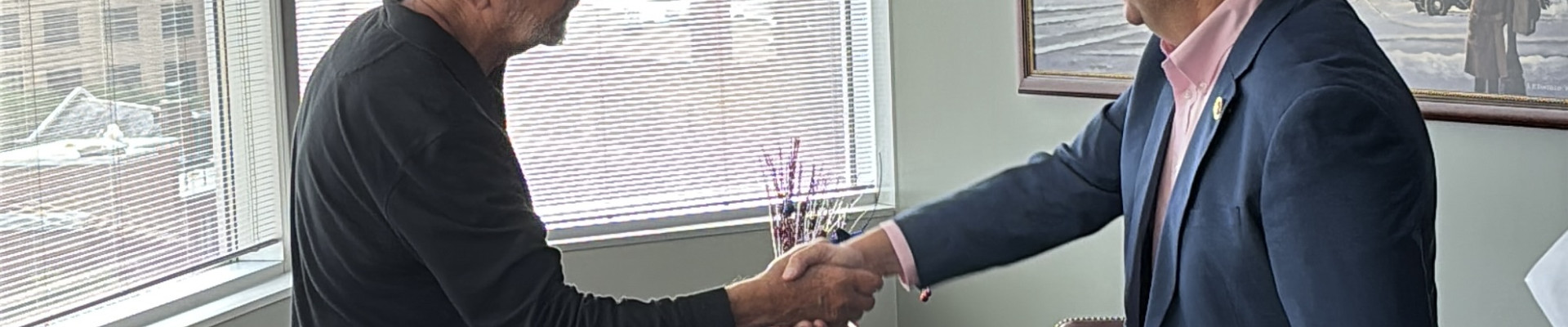 Representative John Mannion and Joe Pounder